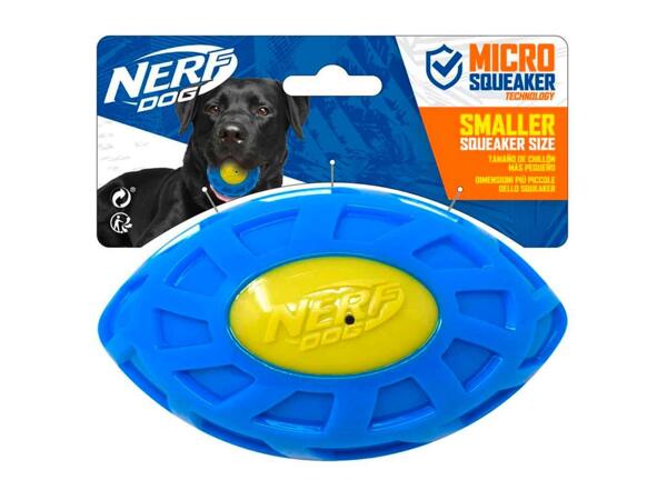 Nerf Dog Dog Toy - Micro Squeak Football