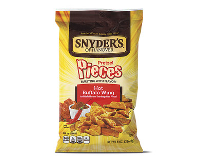 Snyder's of Hanover Hot Buffalo Wing or Honey Mustard & Onion Pretzel Pieces