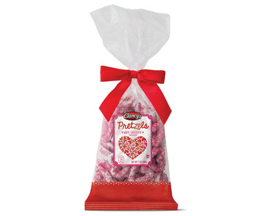 Clancy's White Chocolate Covered Valentine's Pretzel Hearts