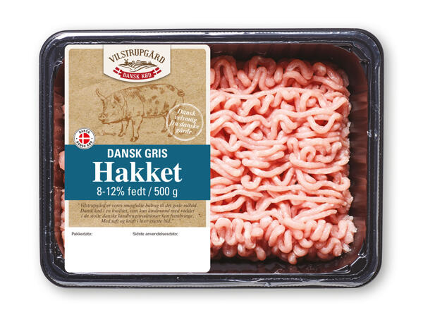 Dansk hakket grisekød eller grise- og kalvekød