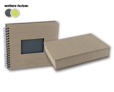 Leinen-Spiralalbum/-schatulle