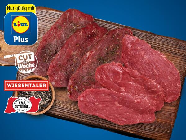 Frische Minutensteaks vom Rind
