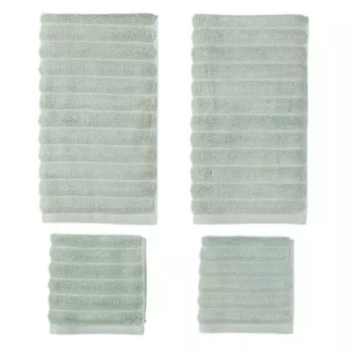 Hand Towel & Washcloth Set, Green