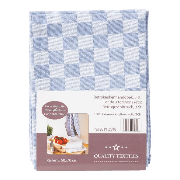 QUALITY TEXTILES(R) 				Küchenhandtücher, 3 St.