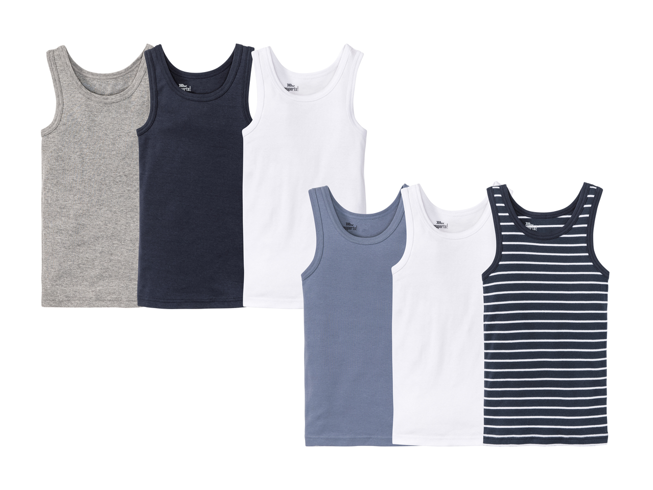 Maillots de corps pour garçon, lot de 31