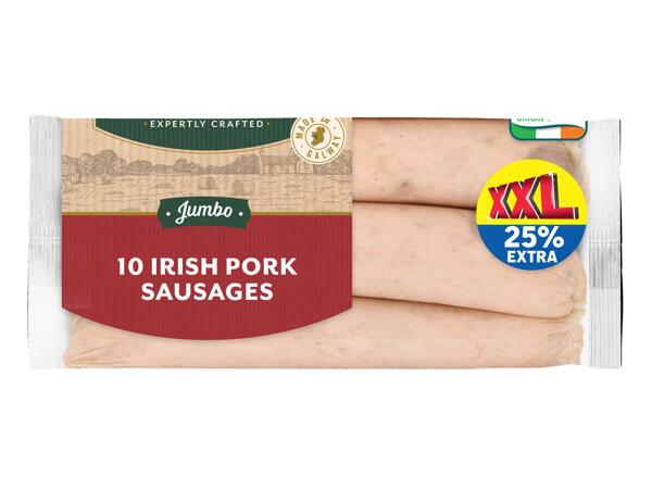 XXL 10 Jumbo Irish Pork Sausages