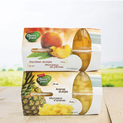 Fruchtwürfel im Saft, 4er-Pack