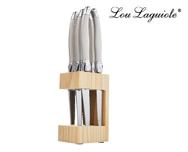 Lou Laguiole Steak Knife Block Set