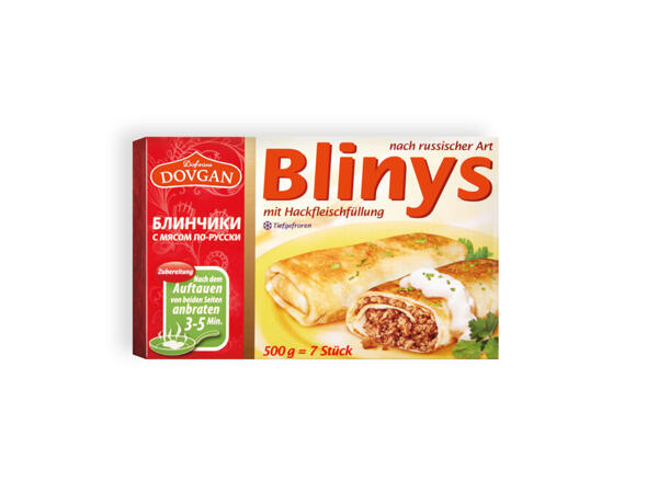 Blinier med köttfärs