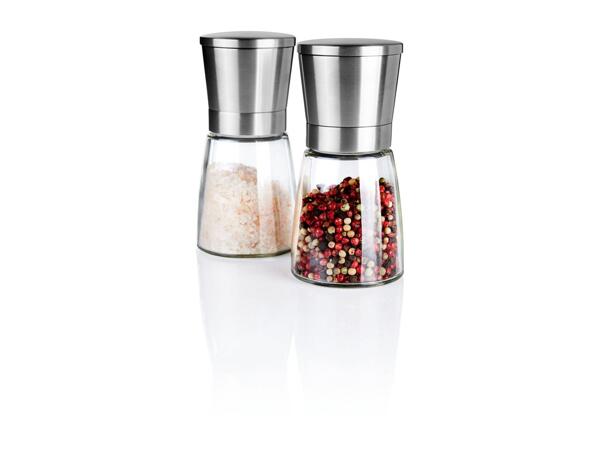 Ernesto Vinegar & Oil Dispenser Set/​Salt & Pepper Mill Set - 2 Pack