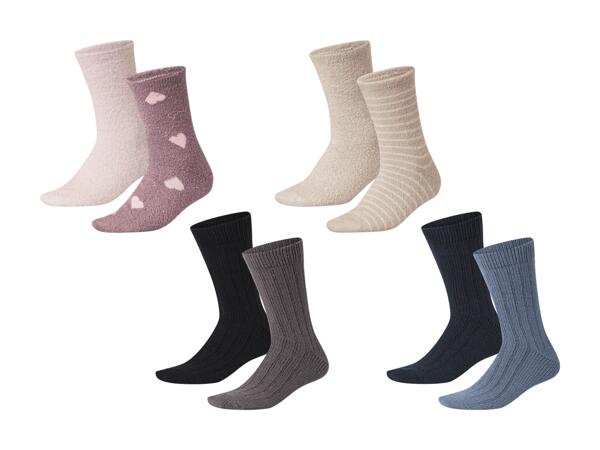 Chaussettes douillettes, set de 2 paires
