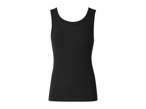 Esmara Ladies' Black Vest Tops - 2 Pack