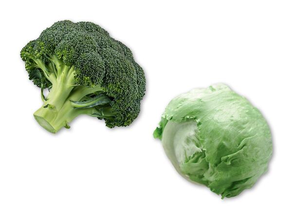Dansk icebergsalat eller broccoli