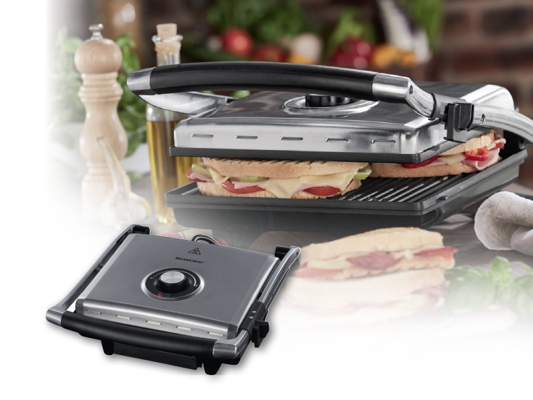Silvercrest Kitchen Tools(R) 2000W Panini Maker with Grill Function