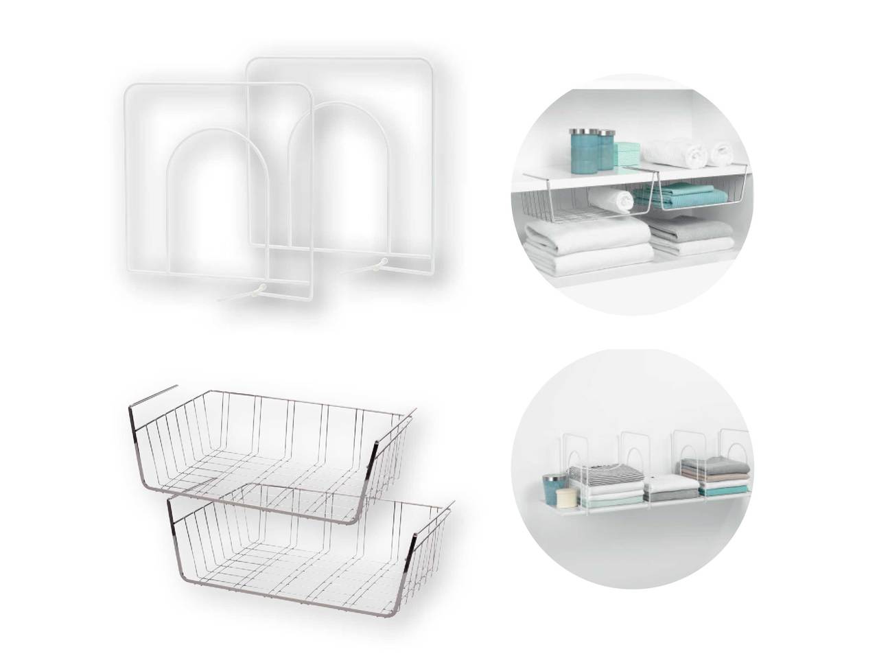 LIVARNO LIVING Shelf Storage Baskets