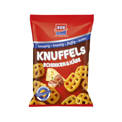 Majssnack 
med ost og skinke