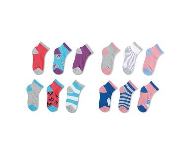 Lily & Dan Girls' 6-Pair No Show, Ankle or Crew Socks