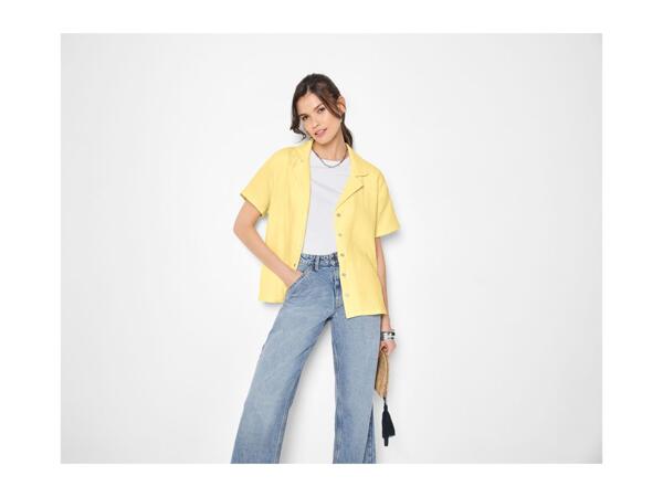 Ladies' Yellow Cotton Muslin Blouse