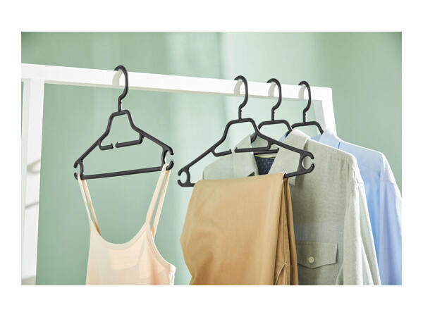 Livarno Living Recycled Plastic Coat Hangers – 10 Pack
