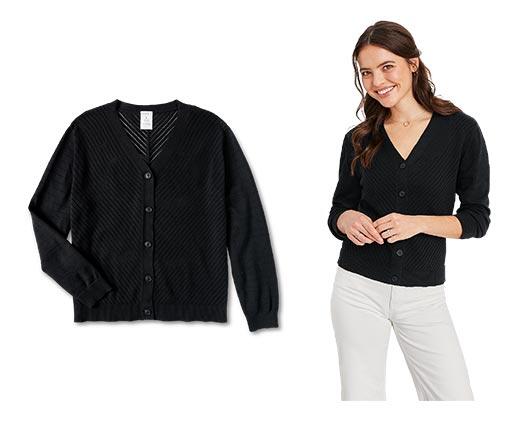 Serra Ladies Pointelle Cardigan