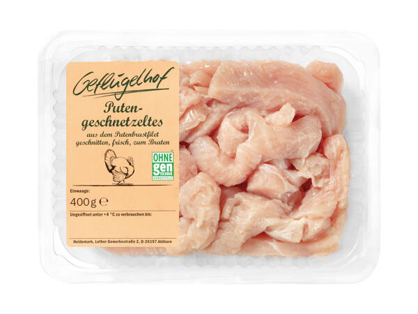 Frisches Puten-Geschnetzeltes