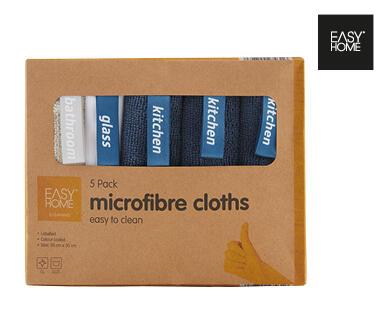 Labelled Microfibre Cloths 5pk