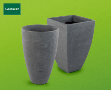 GARDENLINE Rillen-Kunststofftopf, groß