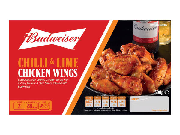 Budweiser Chilli & Lime Chicken Wings