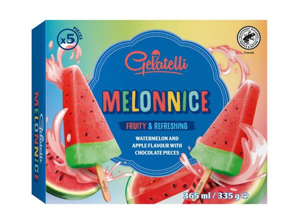 Glace à l'eau à la pastèque