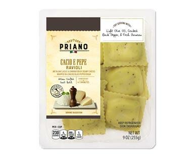 Priano 
 Cacio e Pepe or Arugula Parmigiano Ravioli