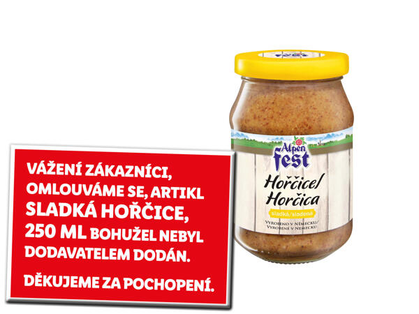 SLADKÁ HOŘČICE