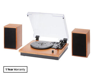 Turntable with Detachable Speakers
