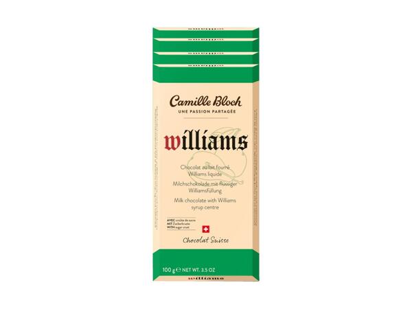 Tablette de chocolat Camille Bloch Williams