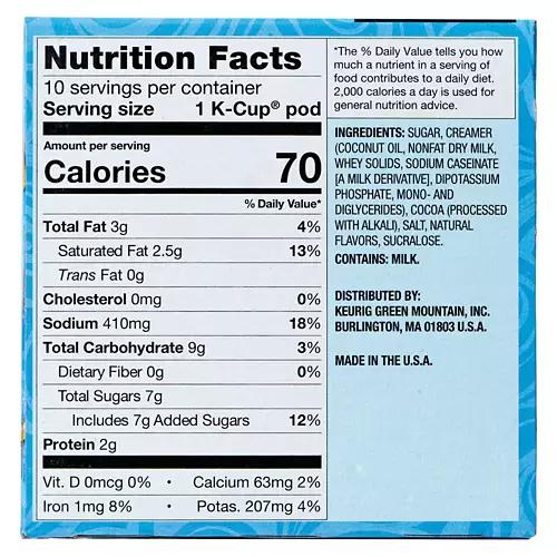 Salted Caramel Flavored Hot Cocoa Mix K Cups, 10 count