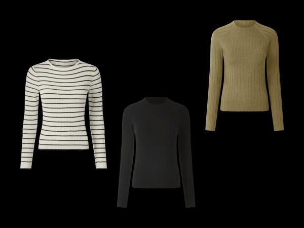 Pull en maille côtelée
