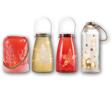 Lanterne LED in vetro