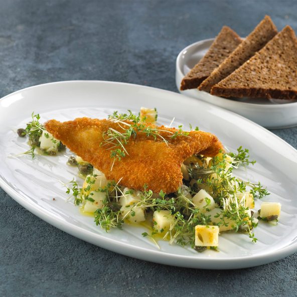 Panerede fiskefileter