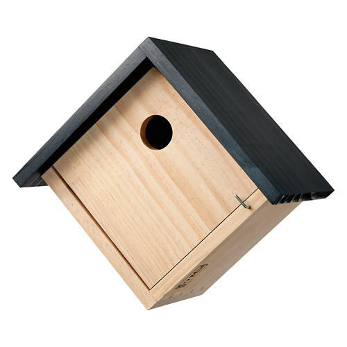 Square Pine Wood Bird House