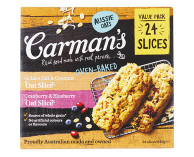 Carman's Oat Slice 24pk/840g