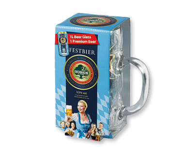 Bière de fête avec une chope EICHBAUM