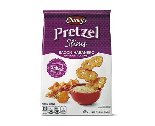 Clancy's 
 Garlic Parmesan or Bacon Habanero Pretzel Slims