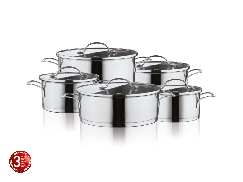 Set de casseroles, 10 pièces ***Cet article est disponible uniquement en Suisse romande et au Tessin.***