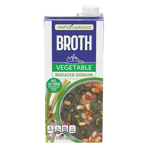 Reduced Sodium Vegetable Broth, 32 oz