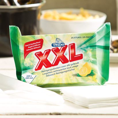 Lingettes de nettoyage XXL, 25 pcs