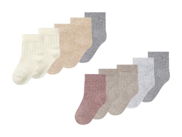 Socquettes pour bébé, 5 paires
