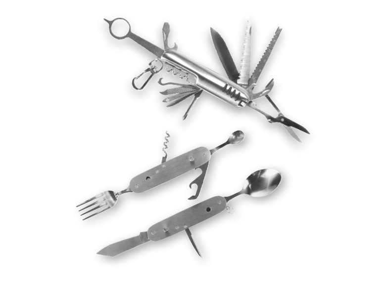 Crivit Camping Cutlery/ Multi-Purpose Pocket Knife