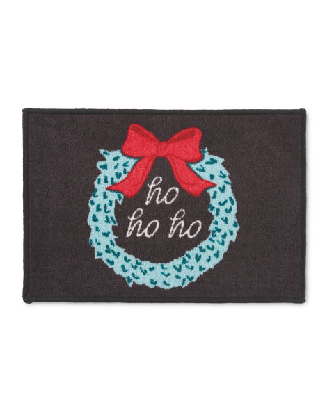 Cut Pile Ho Ho Ho Washable Mat