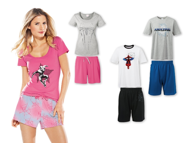 Marvel(R) Ladies' or Men's Spiderman Shortie Pyjamas