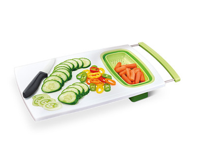 Crofton Over-the-Sink Cutting Board With Strainer