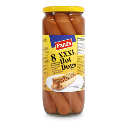 Saucisses hot-dog XXXL, 8 pcs